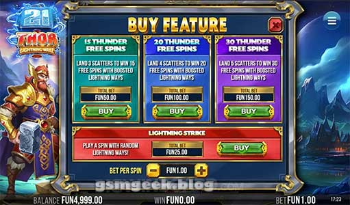 Game Android Cuan 21 Thor Lightning Ways - 4ThePlayer